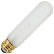 Satco S3253 T10 Incandescent Light Bulbs Frosted 40W 120V 2700K 280 Lumen 100 CRI E26 Medium Base Dimmable (25 Pack)