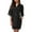 Black, variant on XBASW Womens Summer Silk Bathrobe Short Sleeve Satin Robes Lace Trim Bridal Bridesmaid Pajamas for Womens S-XXL