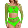 thumbnail image 2 of uublik Lingerie Women Set Valentine's Day One Piece Nightwear Lace Nightgown Bodysuit Chemise Sleepwear Green Free Size, 2 of 5