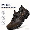 thumbnail image 3 of CHICVOMEY Comfortable Sneakers for Men Lightweight Breathable Slip-On Hiking Shoes Non-slip Wear Resistant Outdoor Sneakers Ideal for Summer Beach and Camping, 3 of 8