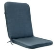 thumbnail image 4 of Outdoor Decor Urban Chic Solid Textured Print High Back Cushion 20 x 45 in Navy, 4 of 5