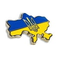 thumbnail image 3 of Officially Licensed: Map of Ukraine Flag Lapel Pin, The Coat of Arms Symbol - 0.39"x0.98" - 5 Packs, 3 of 7