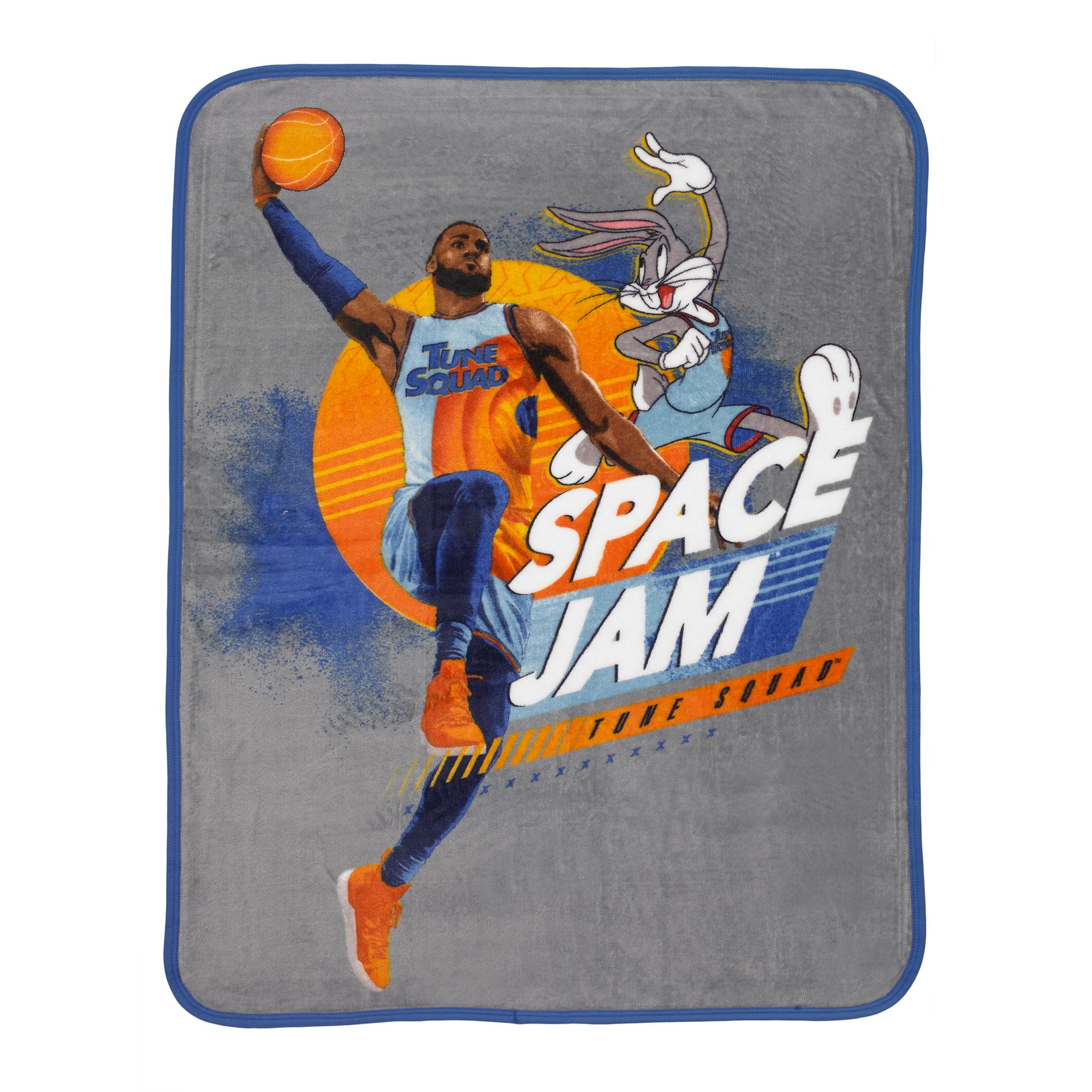Space Jam Kids Kids Silky Soft Plush Throw Blanket, 40 x 50, Gray, Warner Bros