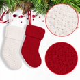 thumbnail image 7 of LanSuare Christmas Knitted Stockings, 7.9 Inches Knitted Christmas Stockings, Xmas Hanging Stockings for Family Holiday Season Decor, Christmas Decorations, 7 of 7