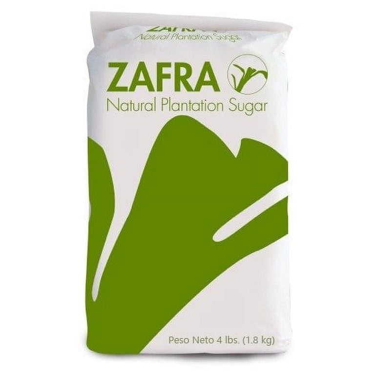 Zafra Natural Table Sugar, Lightly Refined Cane Sugar, 4 lb (1.8