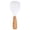 White, variant on CSSJKYJ Short Wooden Handle Silicone Spatula, Non-Stick Rice Spoon for Rice Cooker, Heat-Resistant Multifunction Cooking Spoon for Serving, Scooping (Beige)