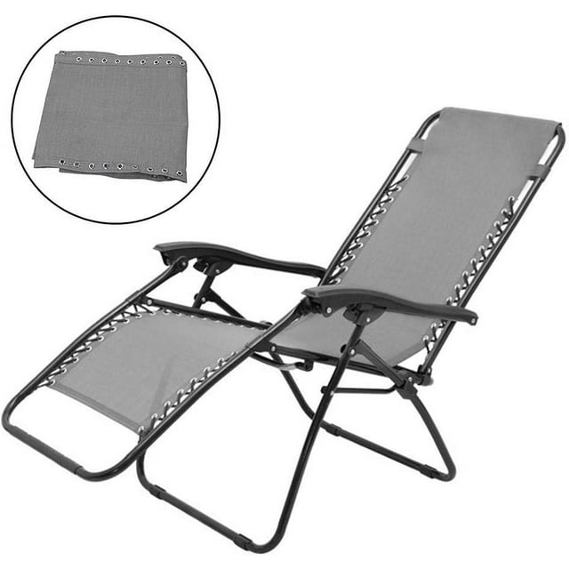 Replacement fabric for perforated non-gravity lounge chair 160 x 43 cm Folding l