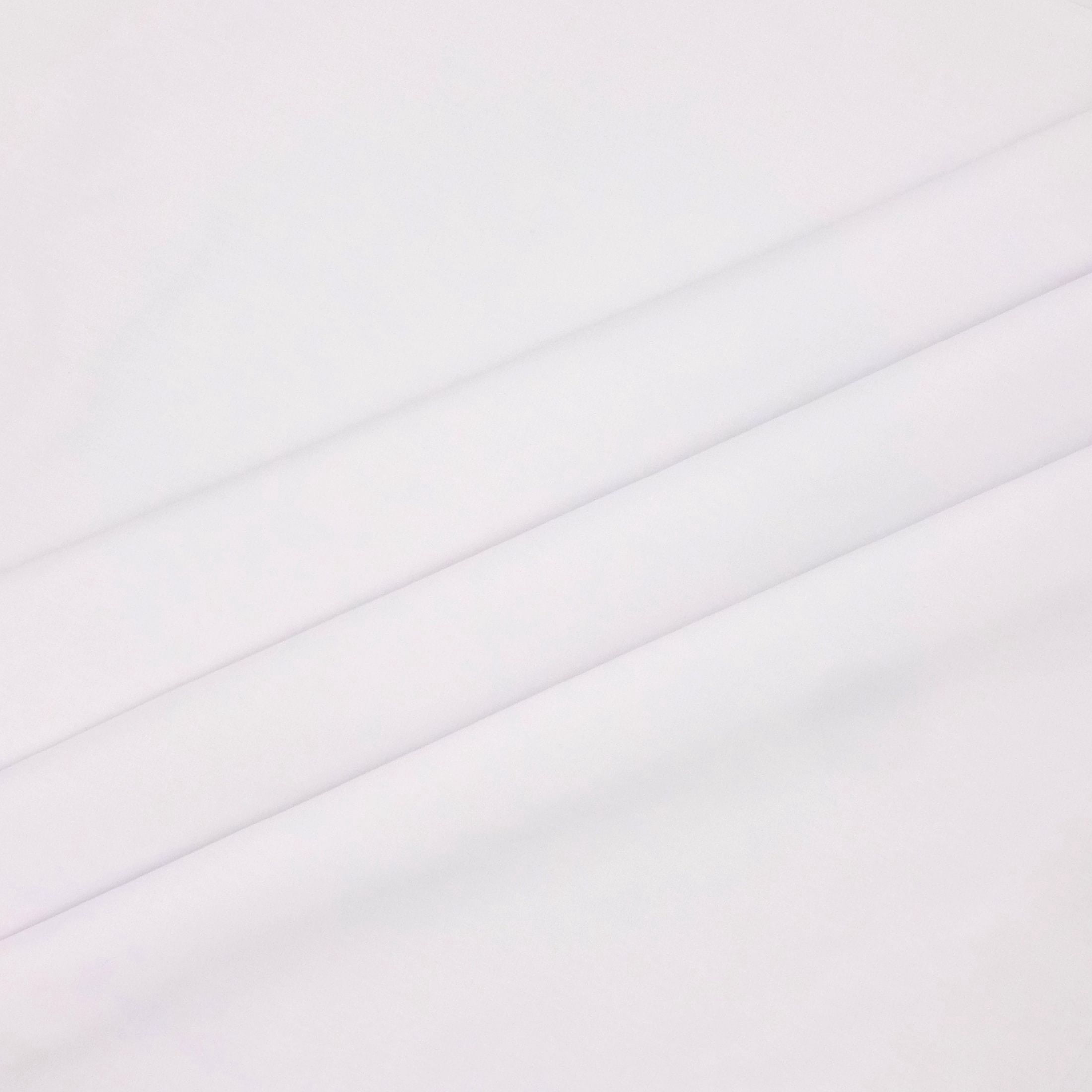 Shason Textile 4 Yard Cut Poly Cotton Fabric, White, 44" Wide for Craft & Quilting Projects