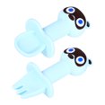 thumbnail image 4 of EeaseCA 2Pcs Baby Fork Spoon Set Adorable Cartoon Spoon Fork Baby Feeding Tableware, 4 of 7