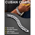 thumbnail image 3 of ChainsProMax Men Cuban Link Bracelet, 316L Stainless Steel Mens Jewelry Gift, 16mm Width, 7.5"-9", 3 of 8