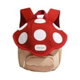 thumbnail image 3 of 2xMushroom Mochila Mini Bolsa De Viaje Novedad Mochila Escolar Al Aire Libre Para 3-6 Niños Pequeños Rojo, 3 of 8