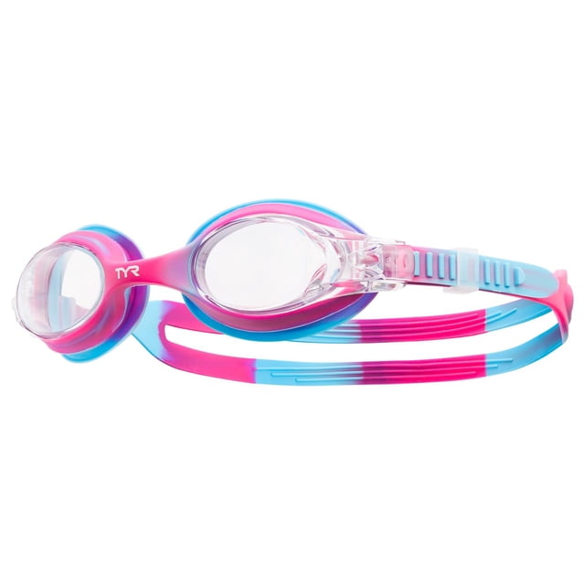 Gafas de natación TYR Youth Tie Dye Swimple, rosa/azul, de 3 a 10 años
