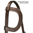 thumbnail image 2 of Tahoe Premium Double Layer Leather Slip Ear Headstall - Full Horse, 2 of 5