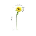 thumbnail image 3 of Efavormart 3 Stems 17" Yellow Tall Artificial Sunflower Bouquet, Sunflower Stems Wedding Ceremonies, Bouquet - for Table Centerpieces, Birthday, Parties, Home, Garden, Vase Decorations, 3 of 10