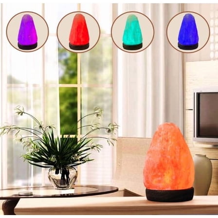 NatureBoost Himalayan Salt Lamp, USB Powered, Night Light Color Changing Lamp,Unique Gift Idea (Natural)