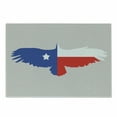 thumbnail image 1 of Texas Star Cutting Board, Bald Eagle Silhouette with Lone Star Wings of Freedom Animal, Decorative Tempered Glass Cutting and Serving Board, Small Size, Violet Blue Vermilion, by Ambesonne, 1 of 1