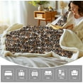 thumbnail image 4 of Boxer Blankets Super Soft Fuzzy Dogs Blanket for Kids Adults Cute Puppy Fleece Blanket Reversible Animal Brown Sherpa Throw Thick Lightweight Cozy Plush Blankets (White Boxer,Twin,60"x80"), 4 of 6