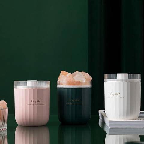 Pink Crystal Humidi-f-i-e-r With Himalayan Salt Rocks - by Intense Oud