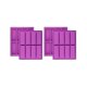 thumbnail image 1 of 4PCS Rectangle Silicone Mold Energy Bar Maker Chocolate Cornbread Cheesecake Soap Mould, 1 of 5