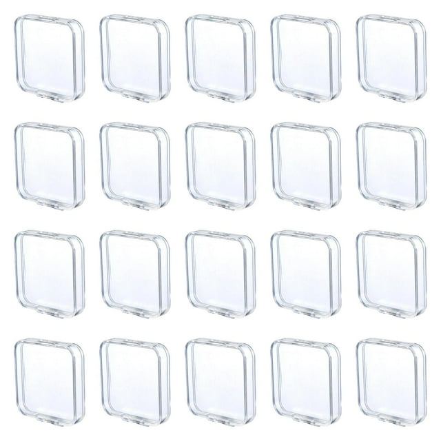 Caja de colección de 20 insignias de anime, resistente y portátil, transparente 71 CM