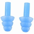 thumbnail image 3 of 3 Pair Swimming Dive Flexible Silicone Ear Plugs Earplug Blue, 3 of 8