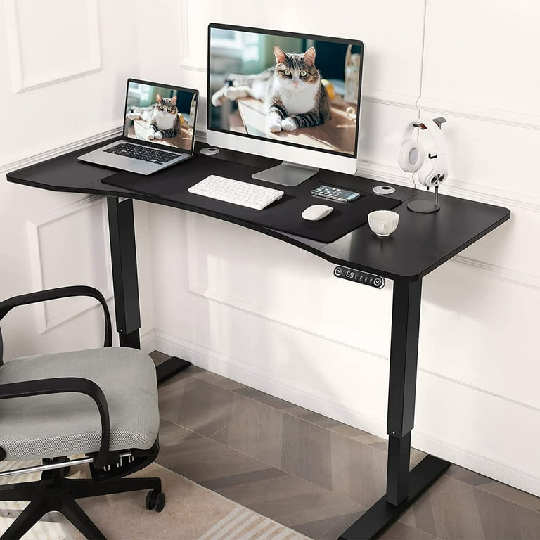 LIKEIN Height Adjustable Electric Standing Desk with Free