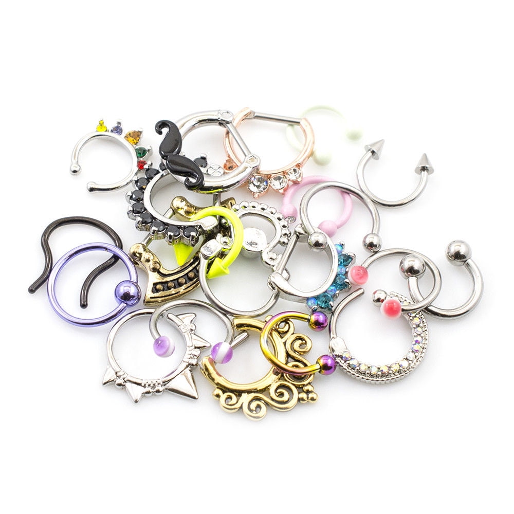 Pack of 10 Septum Jewelry Randomly Picked