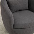 thumbnail image 4 of 360 Degree Swivel Accent Chair, Teddy Fabric Round Sofa Club Upholstered Barrel with Hidden Storage Space, Small Modern Arm Chair for Nursery, Living Room, Hotel, Bedroom, Office, Lounge, Hotel Office, 4 of 7