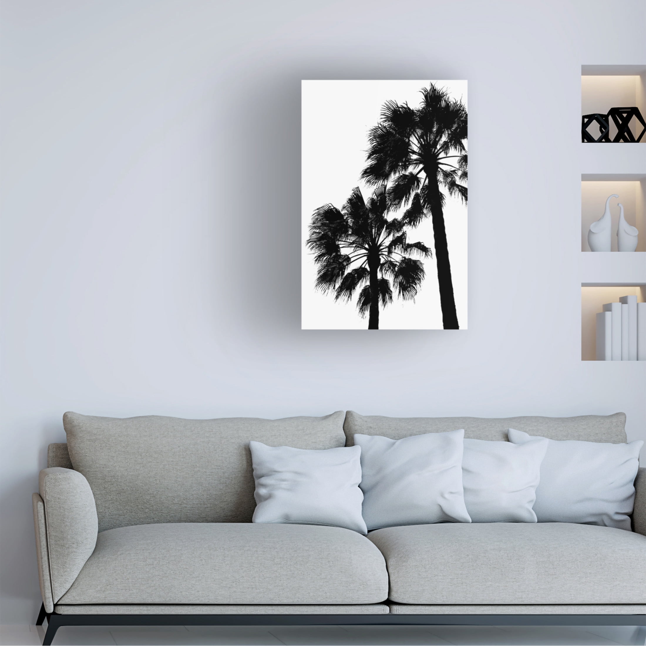Trademark Fine Art Pictufy Studio III Palm Contrast Canvas Wall Art