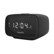 Capello Sleep Easy Digital Alarm Clock with AMFM Radio Black CR15 New