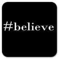 thumbnail image 2 of Vinyl Drink Coasters - Set of 4 - #Believe, 2 of 3