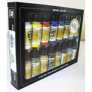 Vallejo Paint 60ml Bottle Basic Opaque Premium Paint Set (5 Colors)