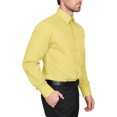 thumbnail image 2 of Men's Berlioni Long Sleeve Regular Fit Button Up Solid Dress Shirt, 2 of 5
