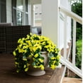 thumbnail image 6 of Artificial Fake Hanging Flowers Plants,2PCS Faux Silk Morning Glory Trailing Vines for Outdoor Decoration, 6 of 7