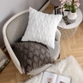 thumbnail image 4 of Soft Plush Decorative Cushion Cover Throw Pillow Case Pack of 2, 18''x18'' 12 Colors (With or Without Inserts), 4 of 34