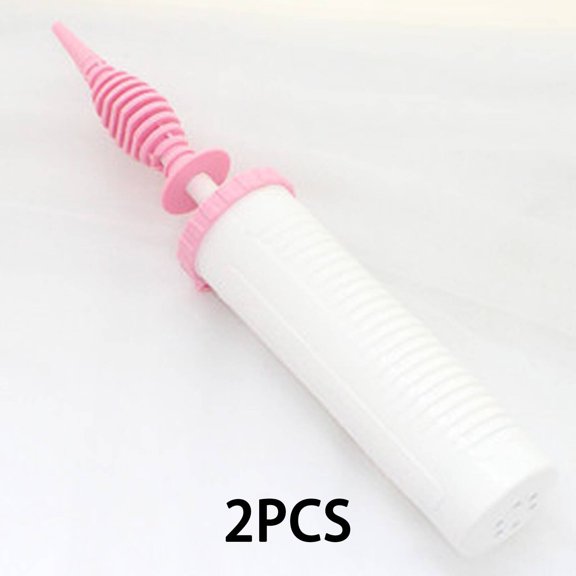 FACEGA 2Pcs Balloon Pump Quick Manual Inflator for Balloons,Portable Handy Balloon Inflator for Special Events,White