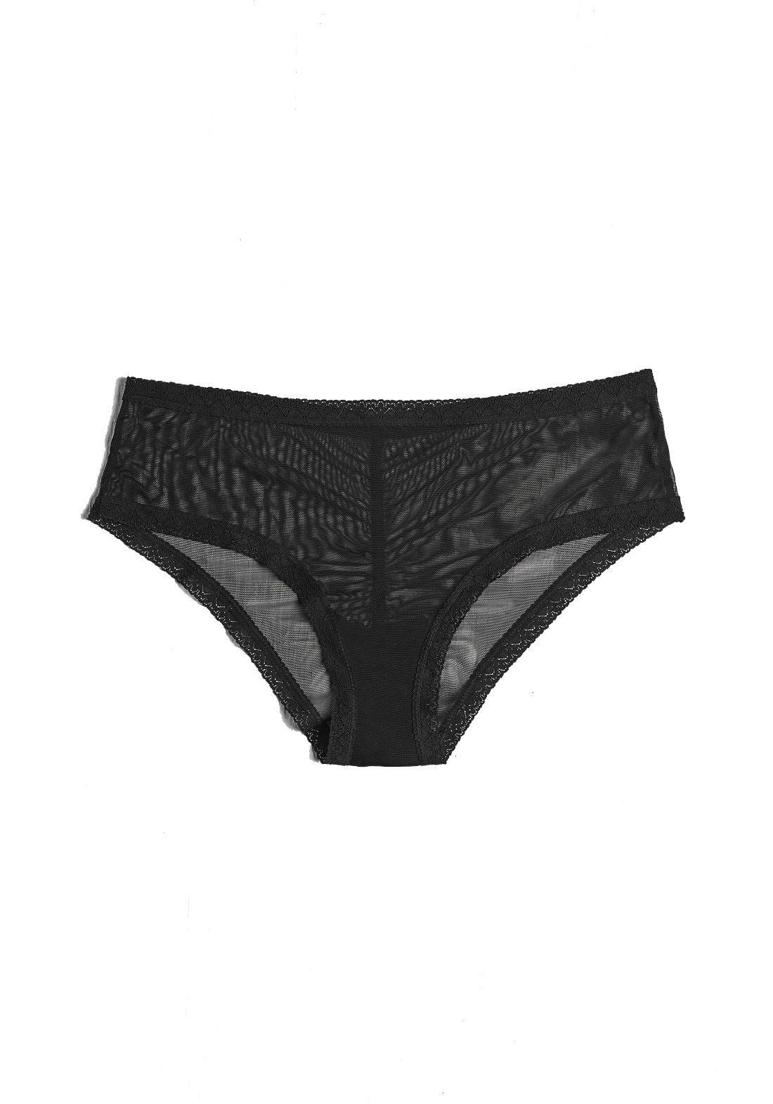 Blush The Mesh Lace Trim Hipster Panty 0259625