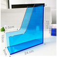 thumbnail image 3 of Acrylic magazine holder, inclined desk folder sorter in plastic, office folder B. Desk organizer., 3 of 4