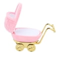 thumbnail image 4 of M Buder Baby Carriage Jewelry Box Personalized Ring Gift Organizer Earrings Necklace Packaging Case, Pink, 3.15 x 1.53 x 2.44 inches, Perfect for Birthdays and Anniversaries, 4 of 9
