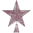 thumbnail image 1 of Adorno de estrella de hierro para árbol de Navidad, adornos brillantes para decoración de árbol de Navidad, 1 of 5