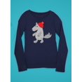 thumbnail image 3 of Wolf With A Hat Long Sleeve Toddler -Image by Shutterstock,  4 Toddler, 3 of 4