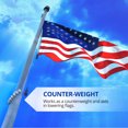 thumbnail image 4 of Anley Authentic Beaded Flag Retainer Ring for Both Internal & External Halyard Flagpole - Keep Flag Close to Pole - For 2 to 3 Inch Diameter Pole, 4 of 5
