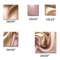 thumbnail image 4 of Designart "Smooth Liquid Gold In Soft Shades Of Gold And Taupe VI" Abstract Liquid Ink Metal Wall Art Set, 4 of 5