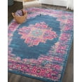 thumbnail image 5 of Nourison Passion Persian Blue 6'7" x 9'6" Area Rug, (7x10), 5 of 7