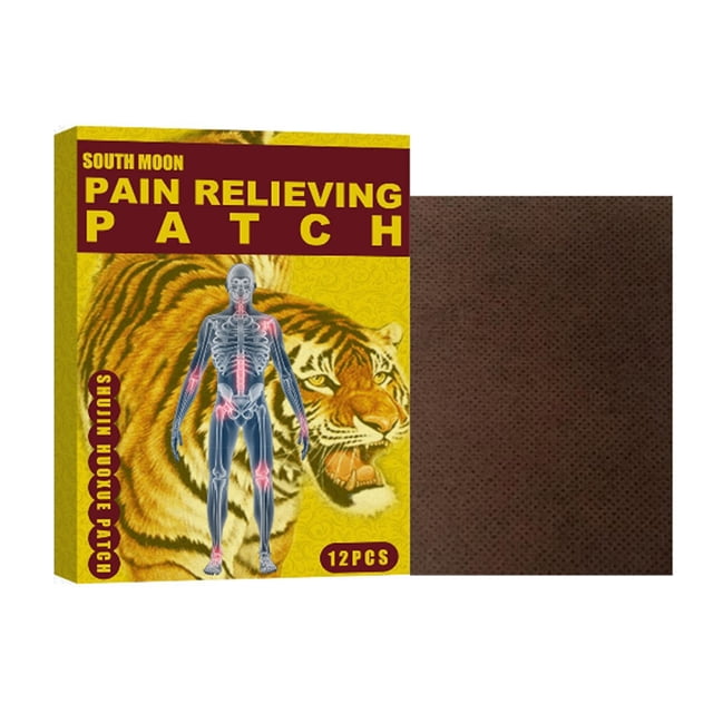 Yeacher 12PCS Tiger Plaster Patches Relax Meridian and Activate Collaterals Prevent Joint Damage Shoulder Lumbar