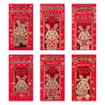 thumbnail image 1 of 2023 Rabbit Year Red Envelopes Party Supplies Money Packing Bag Envelopes Paper New Year's 12pcs, 1 of 5