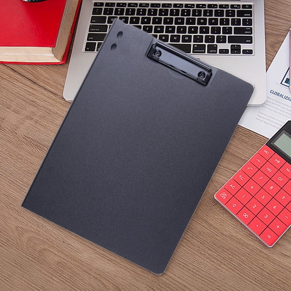 UNLLLL Multi-Functional A4 Student Folder, Foldable Clipboard with Cover, with Exam Mat, Test Paper Organizer, Office Document Folder, for School Office, Black