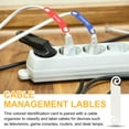 thumbnail image 5 of Uxcell 20Pcs Cable Management Labels Flexible Labels Cord Identification Tags, White, 5 of 6