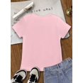 thumbnail image 2 of Camiseta con estampado de leopardo y gafas para niña: suave, elástica, de cuello redondo y manga corta, ideal para actividades al aire libre., 2 of 6