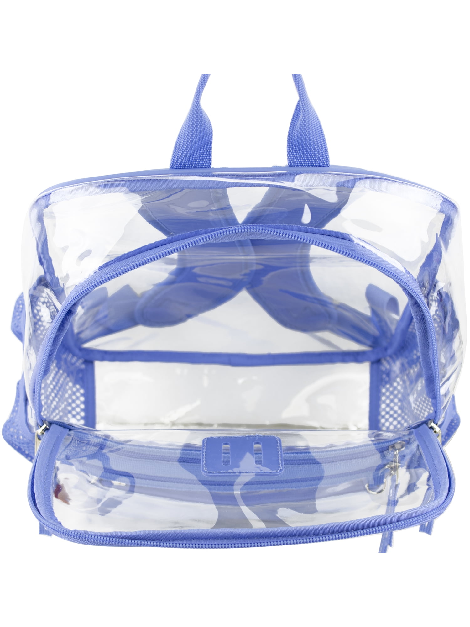Eastsport Clara Clear Backpack Bundle w/ Zipper Pouch, Persian Jewel